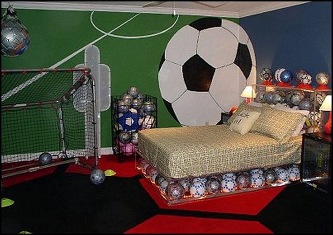 Sports themed Bedroom Decor Inspirational 49 Stylish soccer themed Bedroom Design for Boys