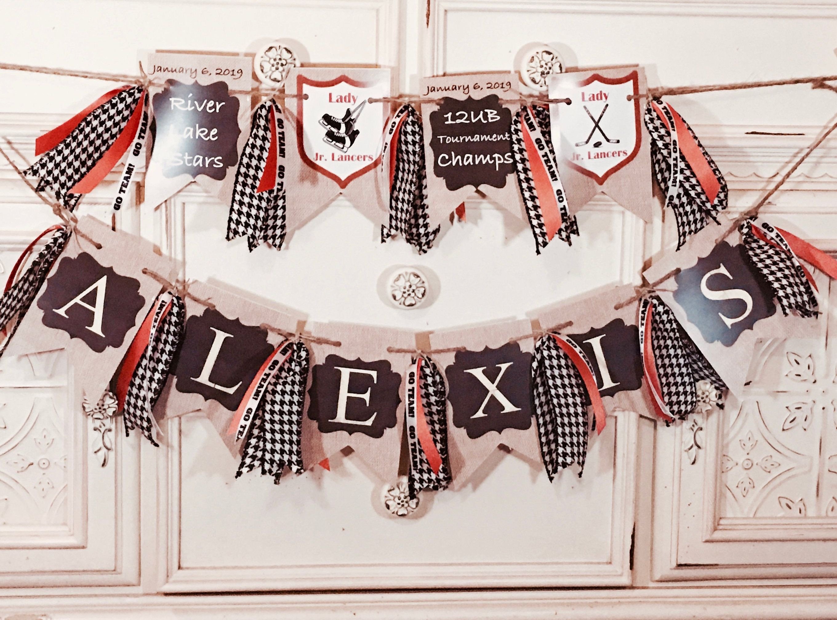 Sports themed Bedroom Decor New Custom Sports Banner Hockey Banner Team Banner Sports