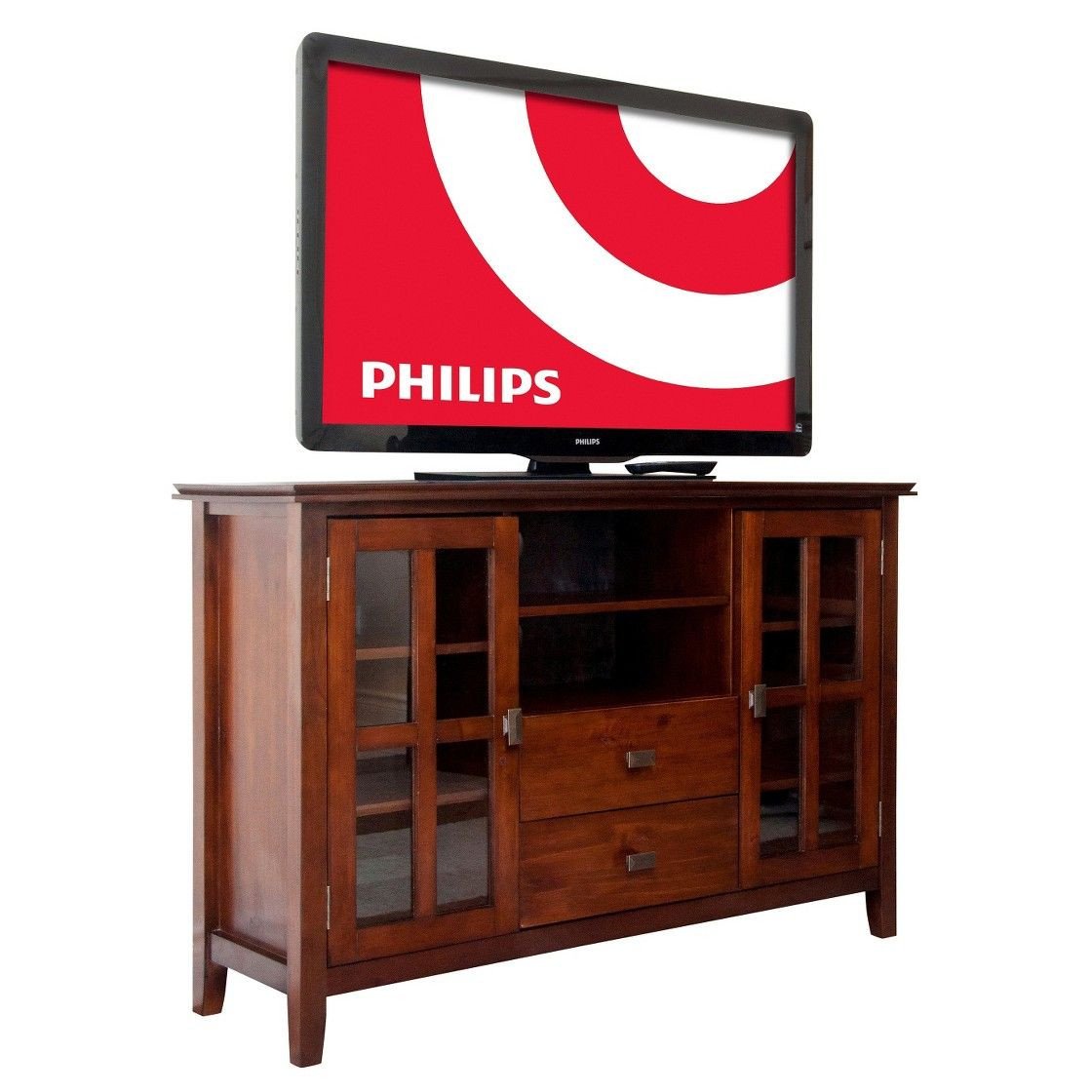 Tall Tv Stands for Bedroom Beautiful Stratford solid Wood Tall Tv Media Stand Medium Auburn Brown