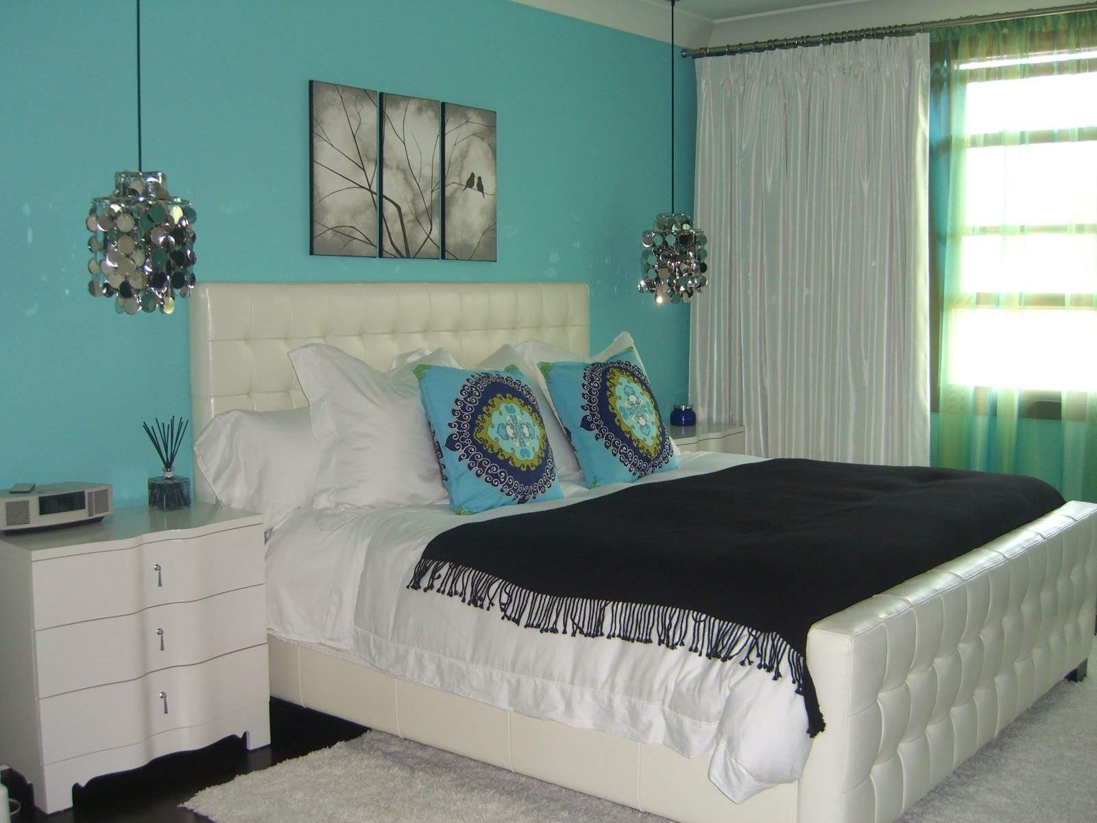 Teal and Black Bedroom Ideas Unique Mix Patterns In A Black Bedroom