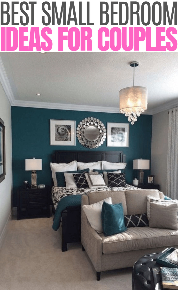 Teal and Gray Bedroom Beautiful Fluttering Tiny Bedroom Ideas for Couples