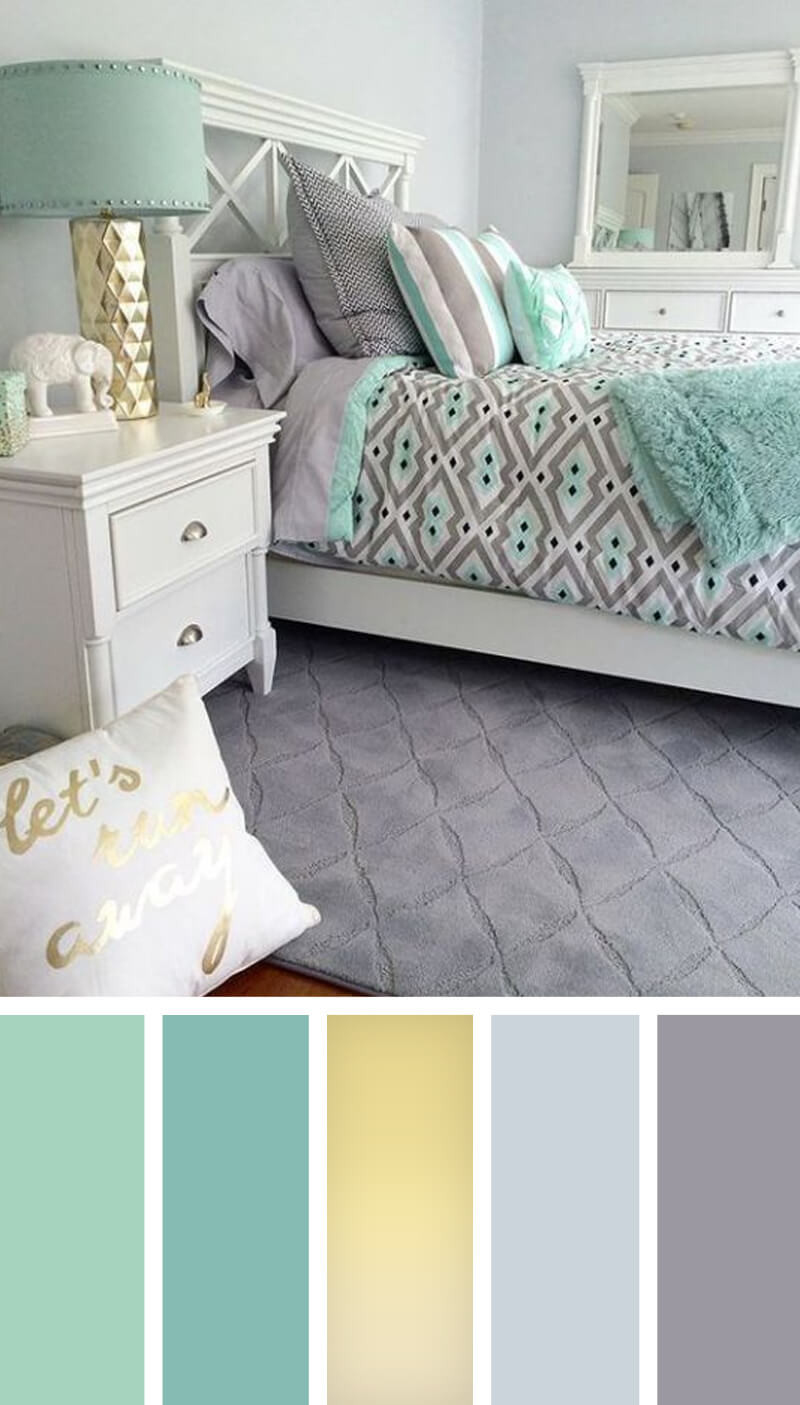 Teal and Gray Bedroom Fresh 12 Best Bedroom Color Scheme Ideas and Designs for 2019