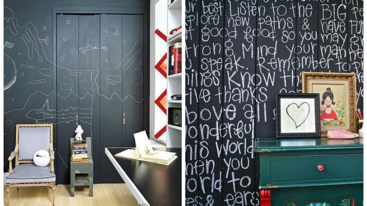 Teen Bedroom Wall Decor Awesome 30 Fun Chalkboard Paint Ideas for Kids Room