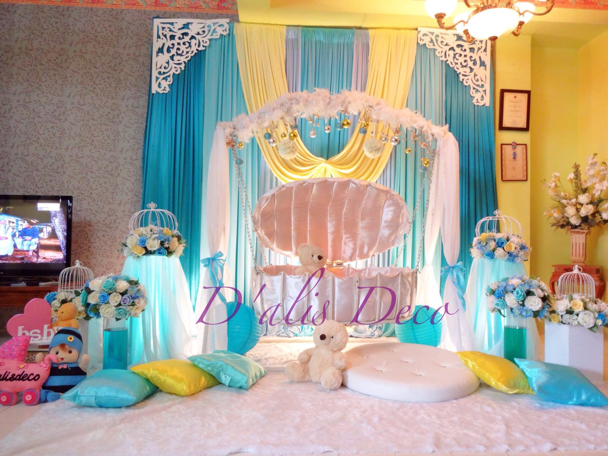 Tiffany Blue Bedroom Ideas Inspirational Cengkerang Cradle Buaian Berendoi Tema Tiffany Blue Dan