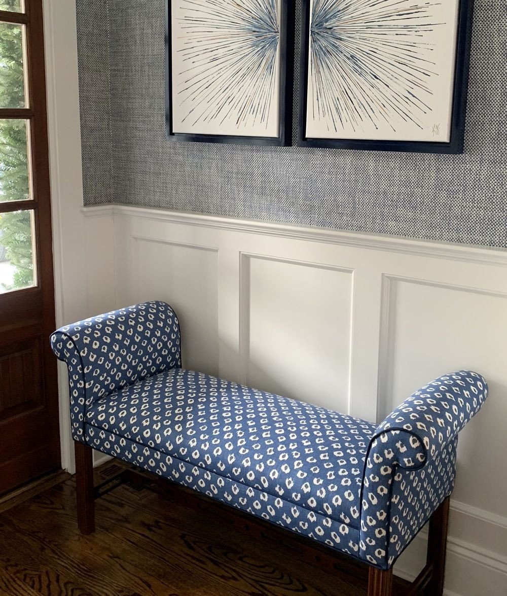 Tiffany Blue Bedroom Ideas Lovely Quadrille Moroc Bench by Hudson Baker Interiors