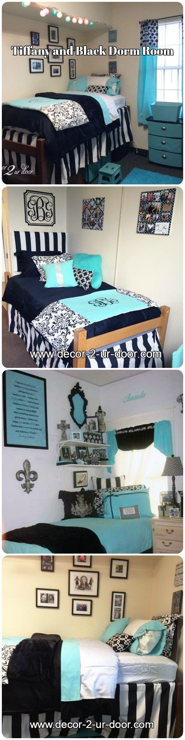 Tiffany Blue Bedroom Ideas New Tiffany and Black Dorm Rooms From Decor 2 Ur Door Design