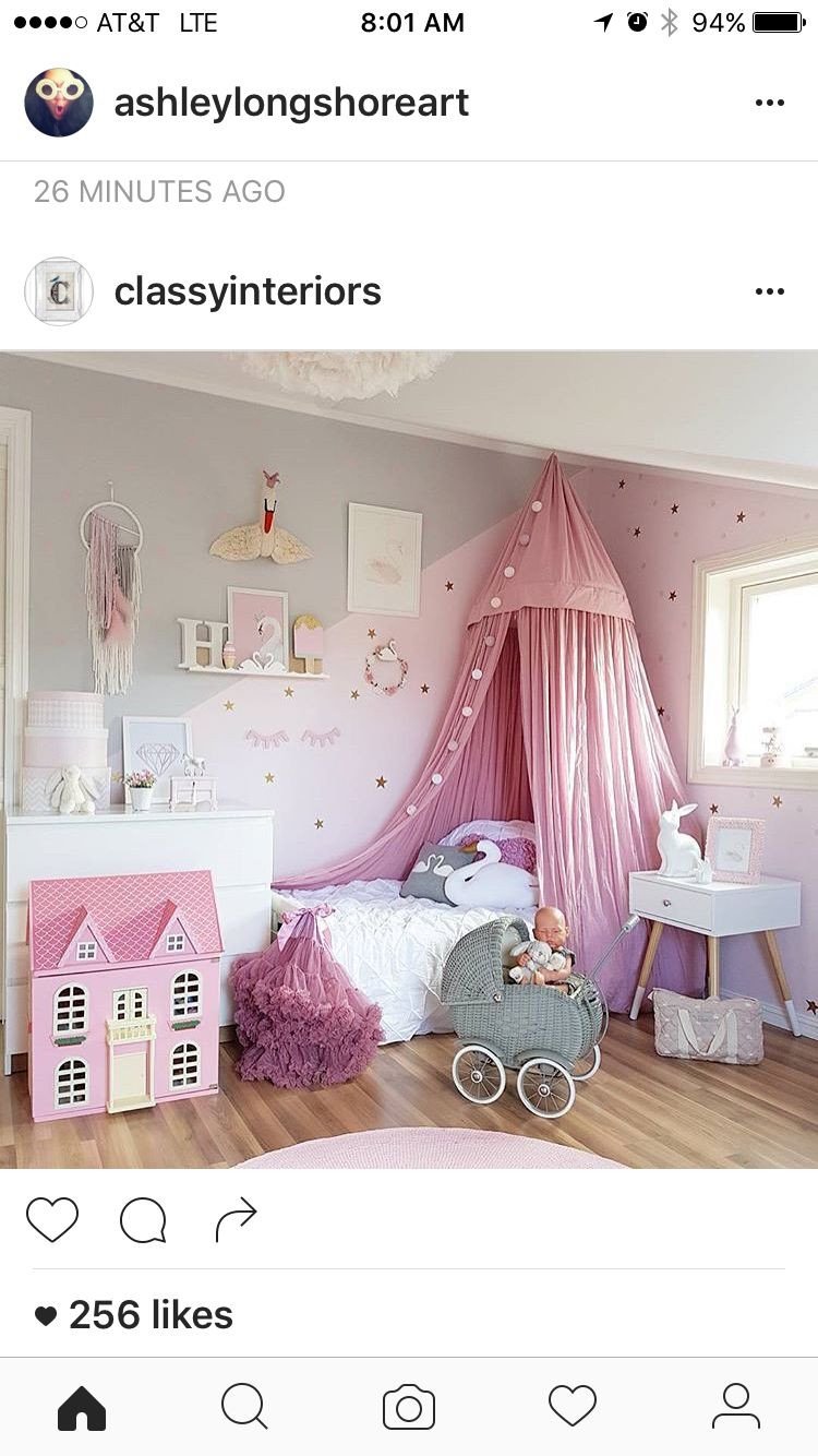 Toddler Girl Bedroom Decor Unique Pin by B T On House In 2019