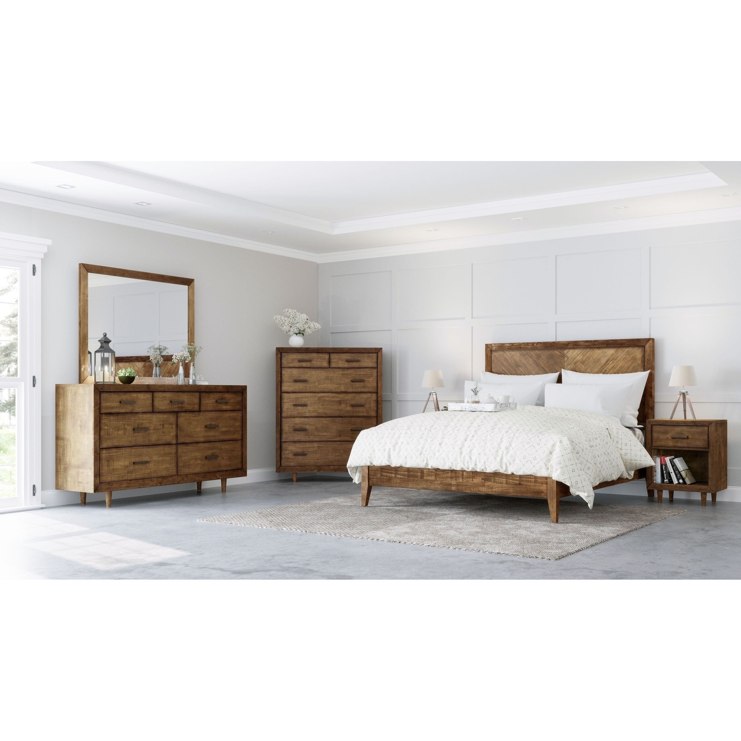 Trisha Yearwood Bedroom Furniture Beautiful Abbyson Retro Mid Century 6 Piece Bedroom Set In 2019