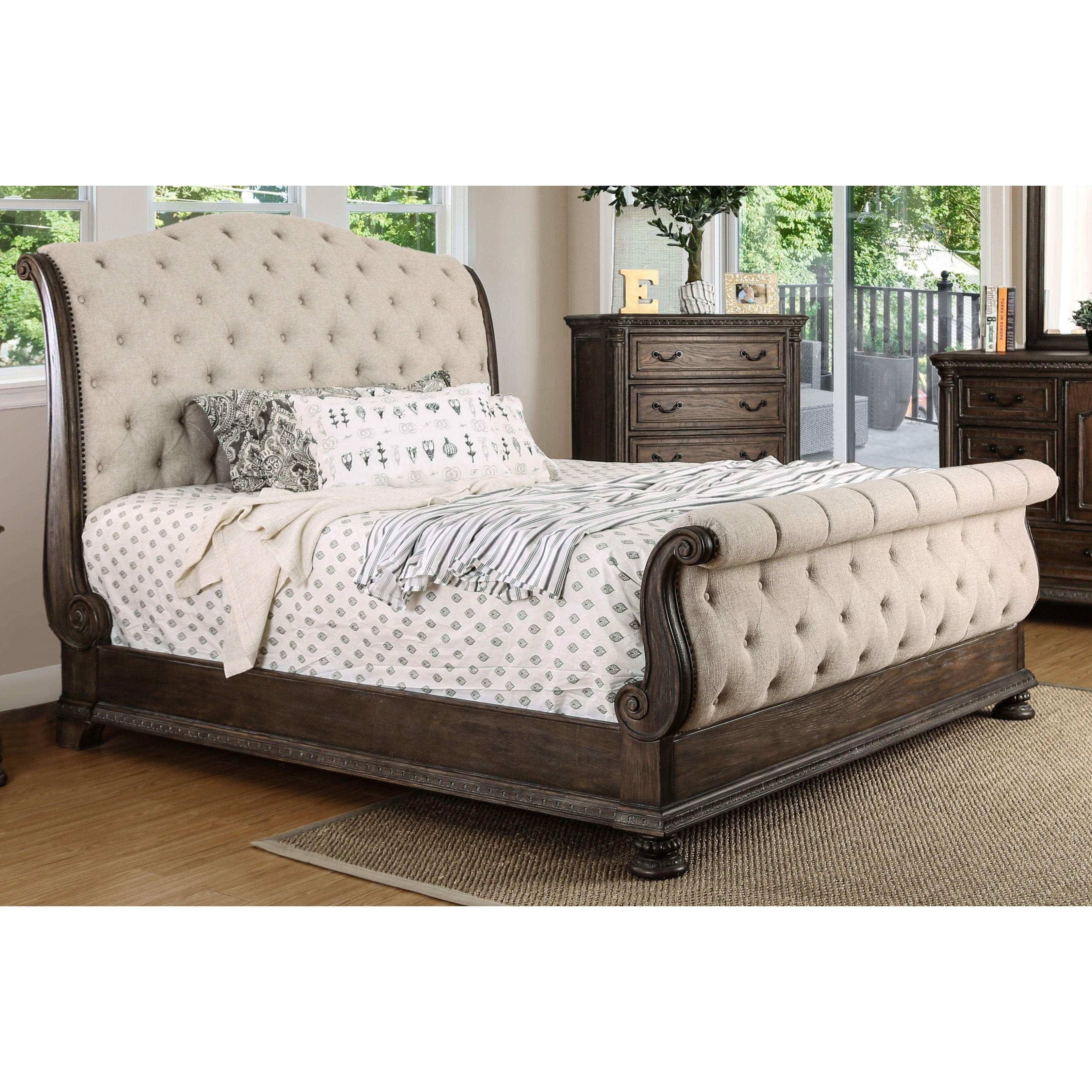 Tufted King Bedroom Set Fresh Furniture Of America Bri Te Iii Traditional ornate Rustic