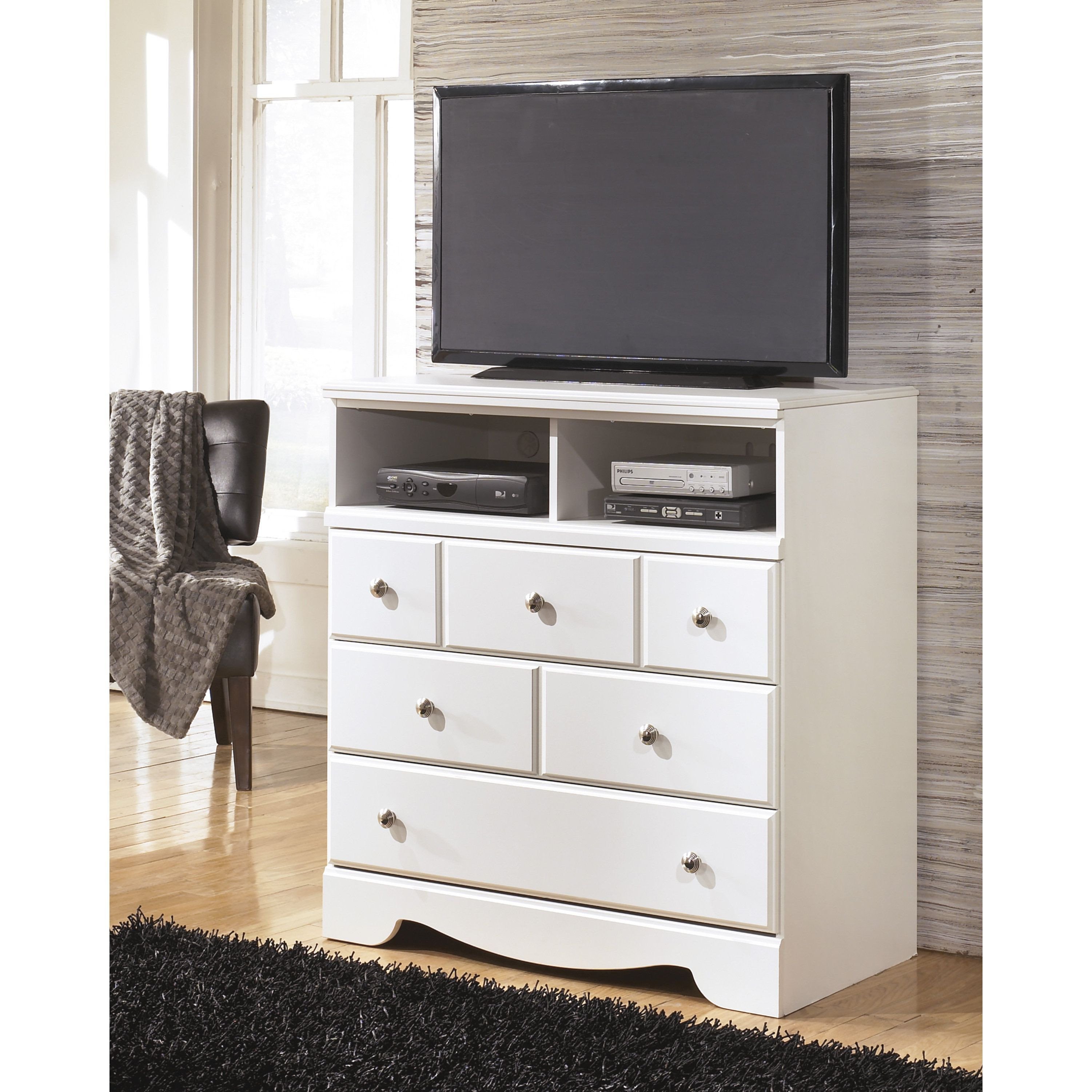 Tv Media Chest Bedroom Lovely Signature Designs by ashley Weeki White Media Chest