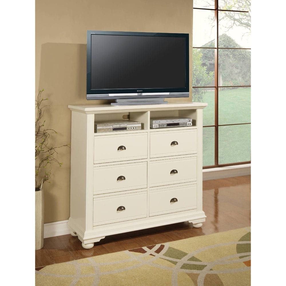 Tv Media Chest Bedroom Luxury Cambridge Hyde Park White Wood Media Chest