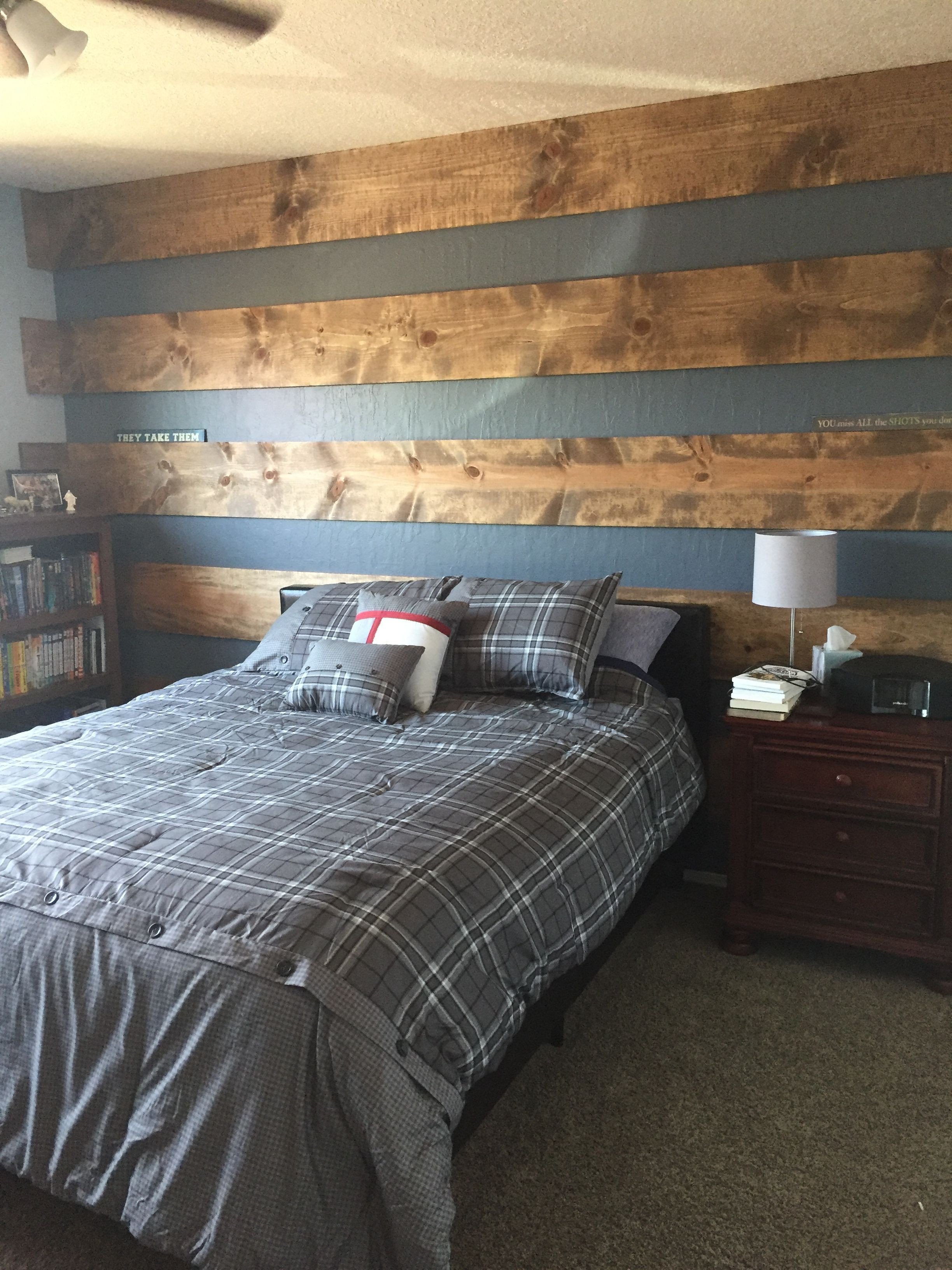 Tween Boy Bedroom Ideas New Wood Plank Accent Wall to Update Teenage son S Room