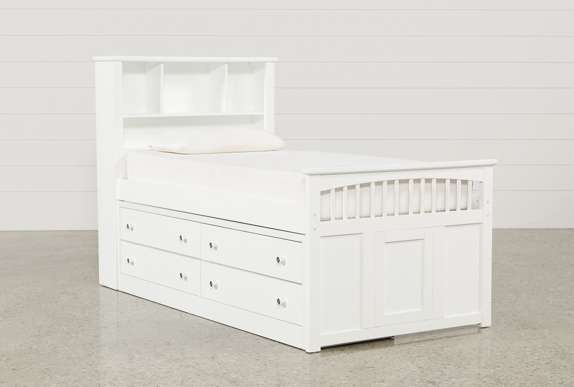 Twin Trundle Bedroom Set Fresh Twin Captains Bed with Double 4 Drawer Unit Bayfront White