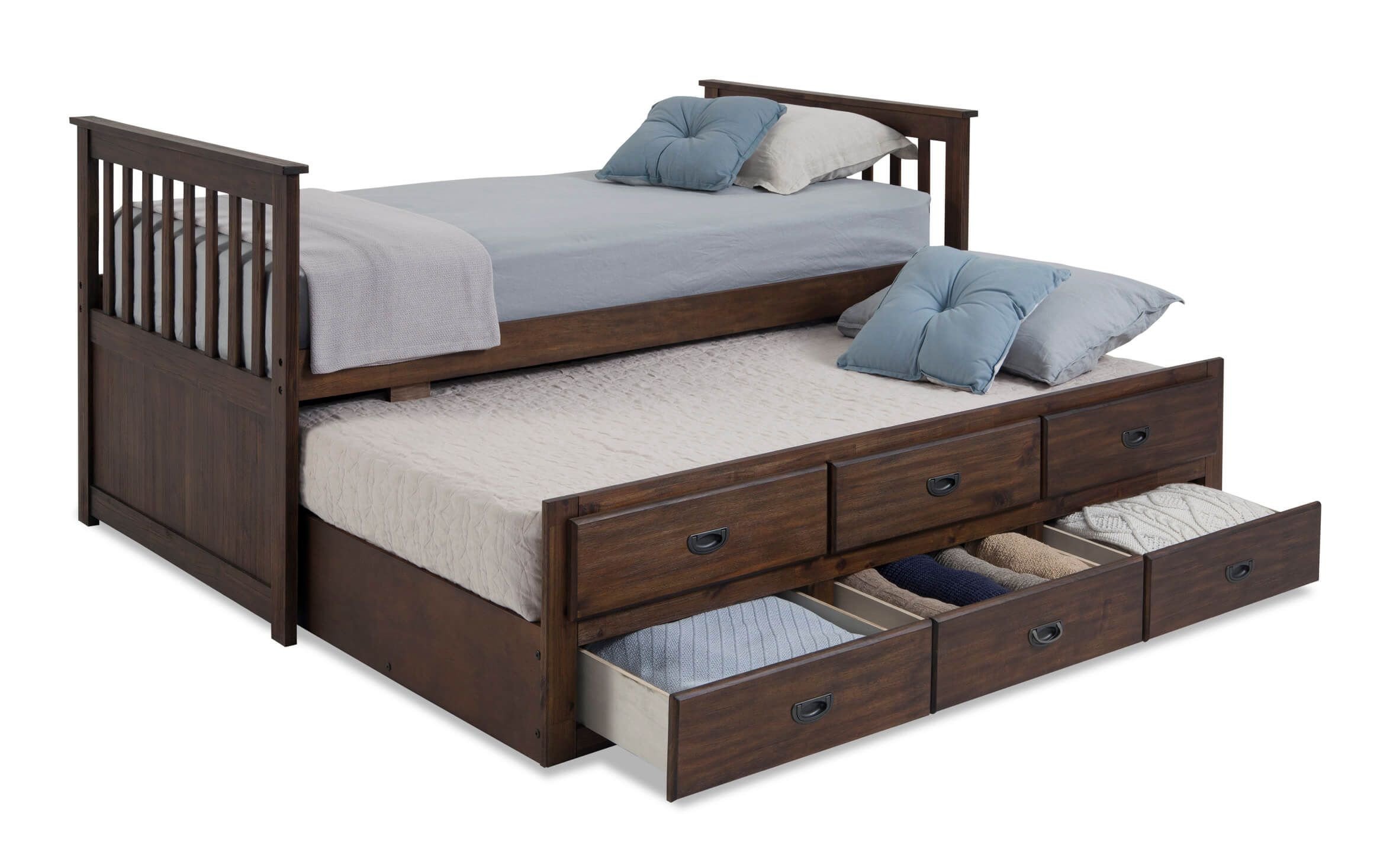 Twin Trundle Bedroom Set Luxury Chadwick Twin Captain Bed with Trundle