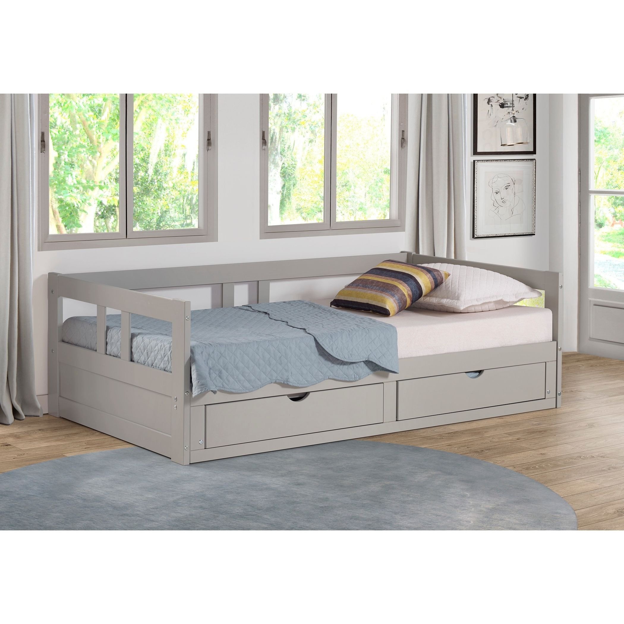 Twin Trundle Bedroom Set Luxury Melody Twin to King Trundle Daybed with Storage Drawers