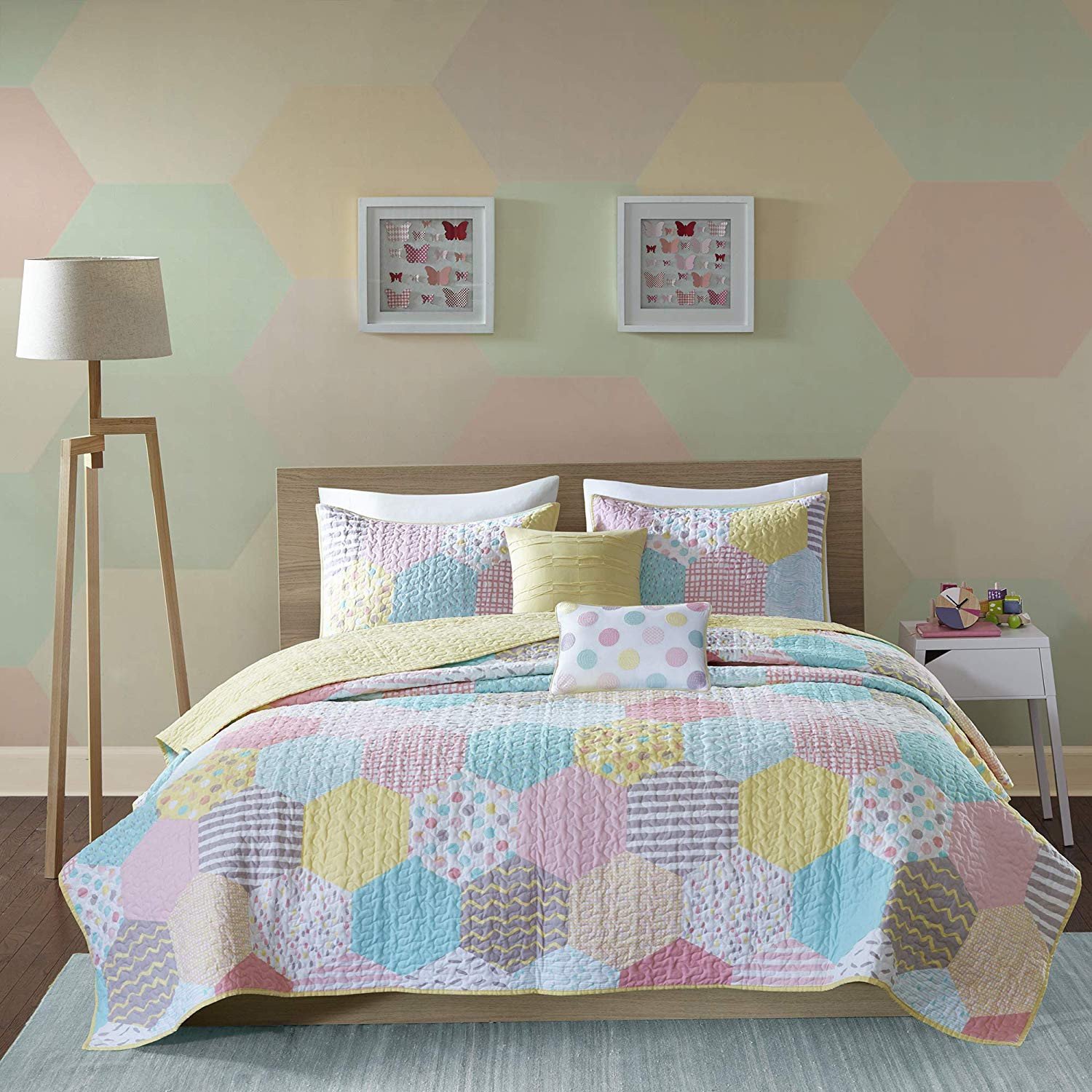 Twin Xl Bedroom Set Inspirational Urban Habitat Kids Trixie Twin Twin Xl Bedding for Girls Quilt Set Pink Yellow Teal Geometric – 4 Piece Kids Girls Quilts – Cotton Quilt Sets