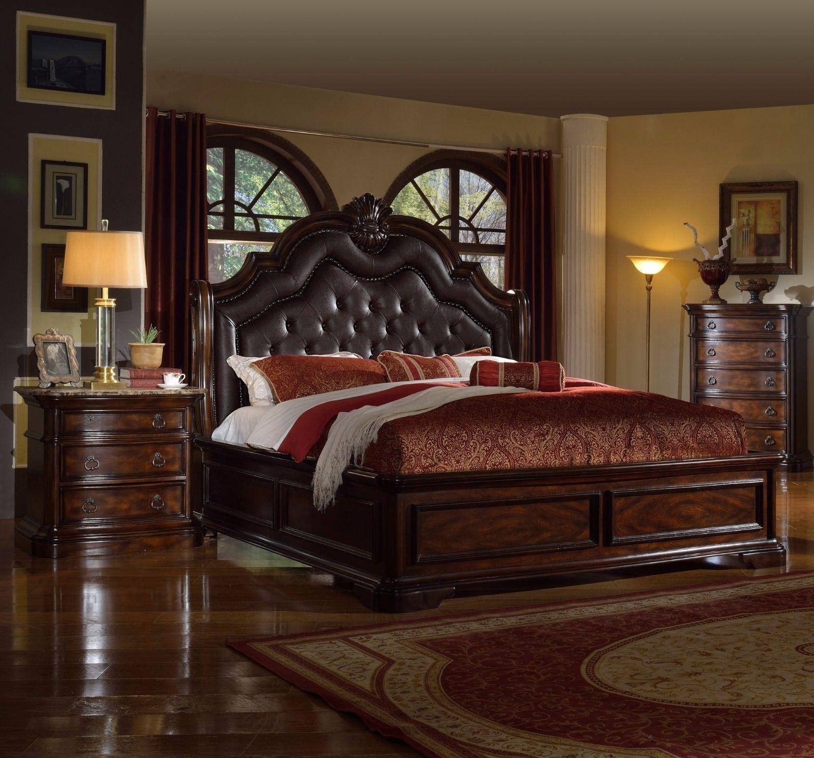 Used King Bedroom Set Awesome Mcferran B6002 Ek Tuscan Rich Brown solid Hardwood Eastern