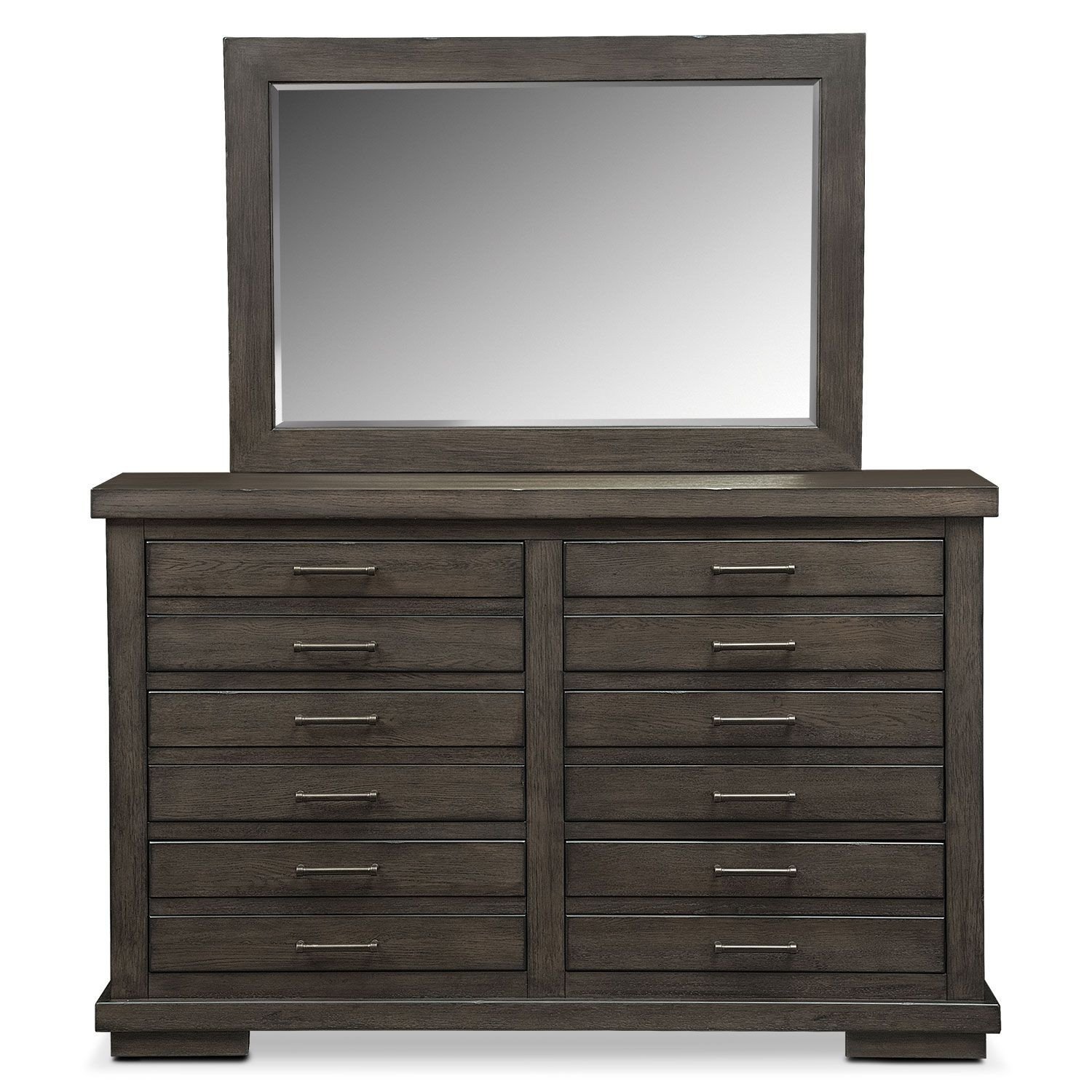 Value City Bedroom Furniture Lovely Jamestown Dresser and Mirror Sable