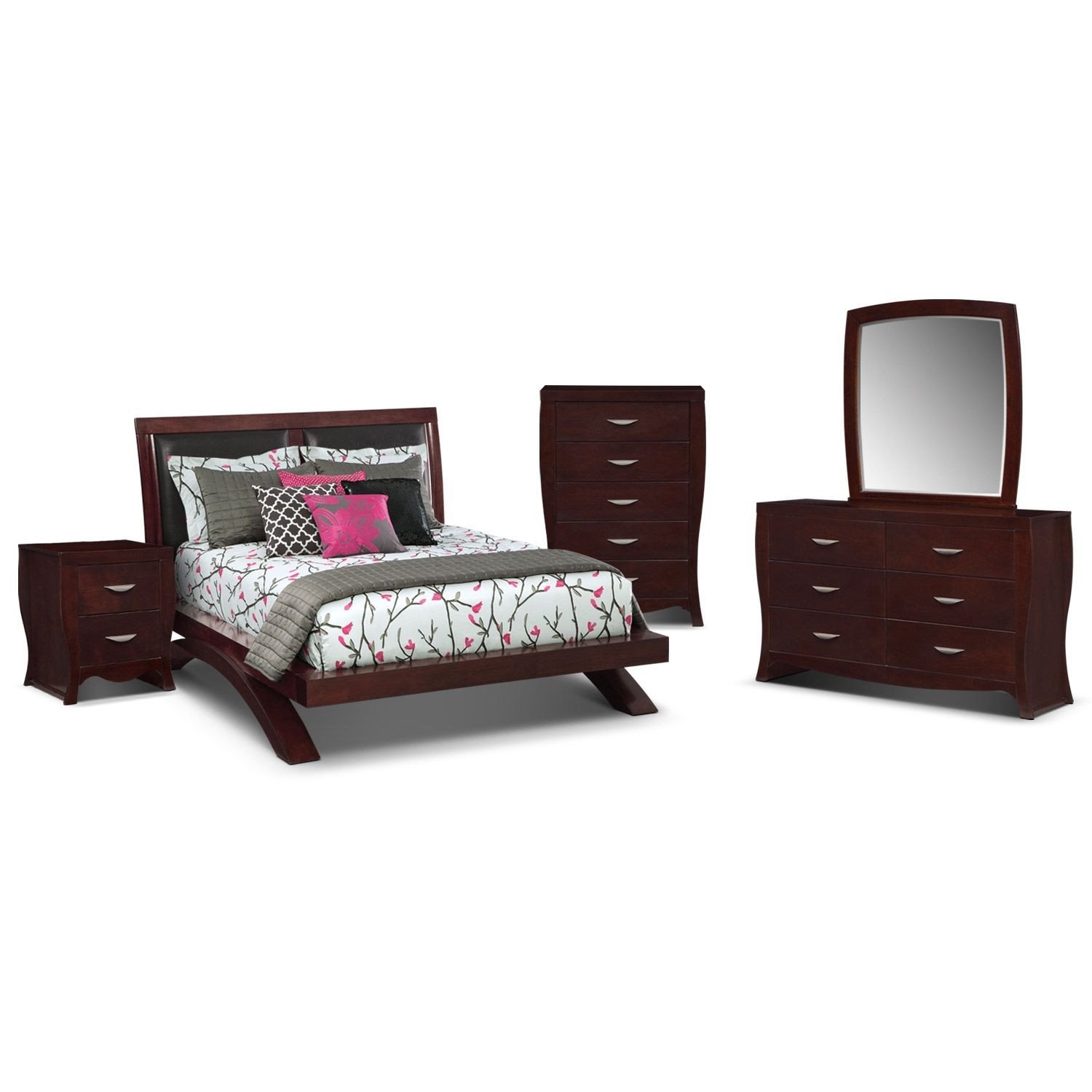 Value City Bedroom Furniture Unique Bedroom Furniture Jaden Arch 7 Pc Queen Bedroom