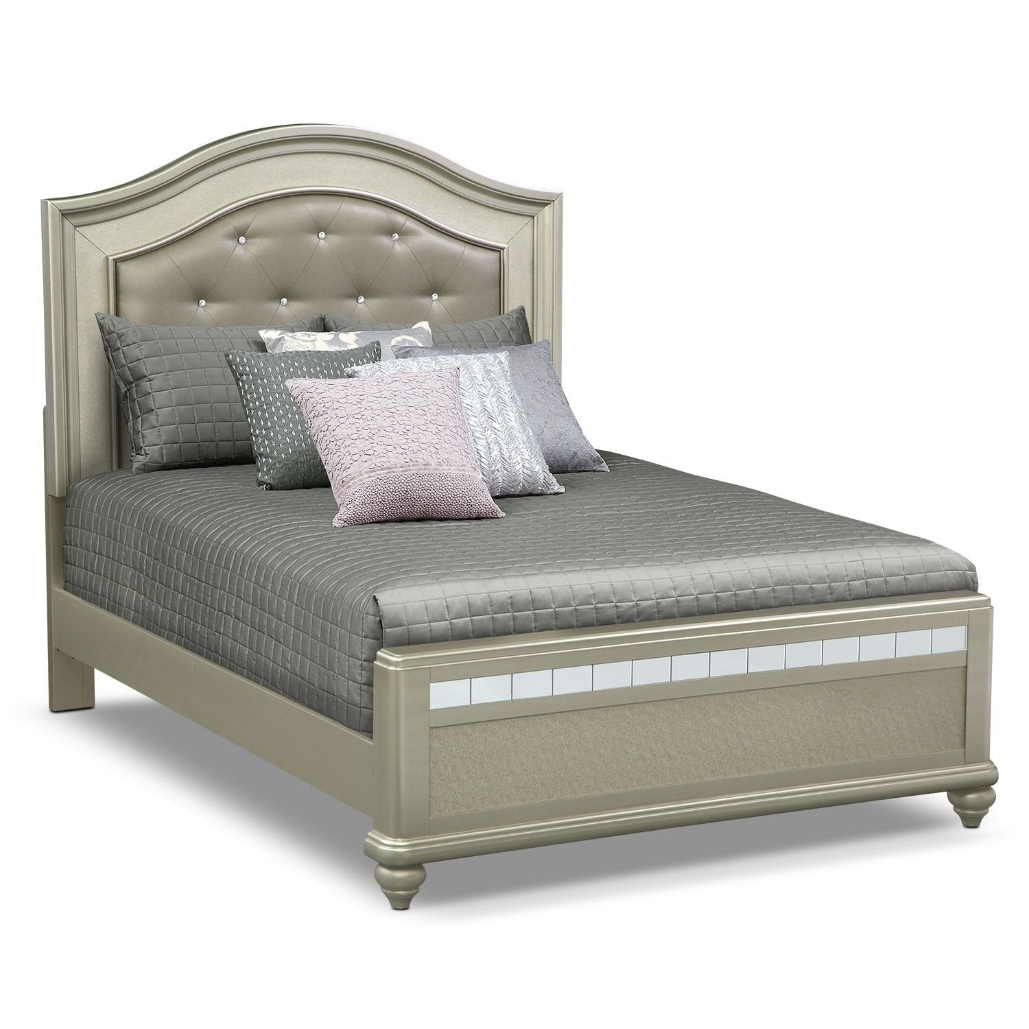 Value City Bedroom Set Fresh Serena Queen Bed Platinum