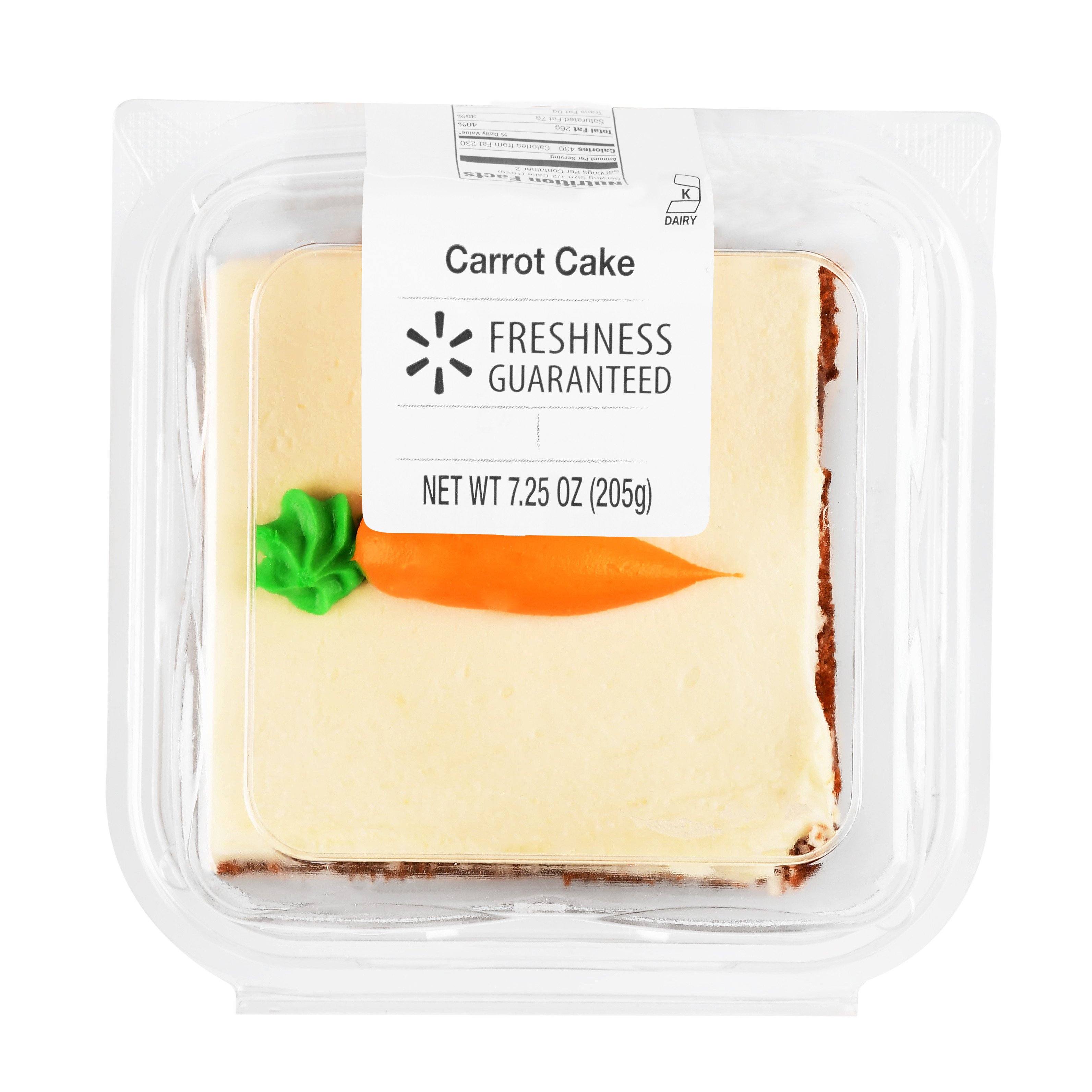 Wal Mart Bedroom Furniture Awesome Freshness Guaranteed Carrot Cake Square 7 25 Oz Walmart