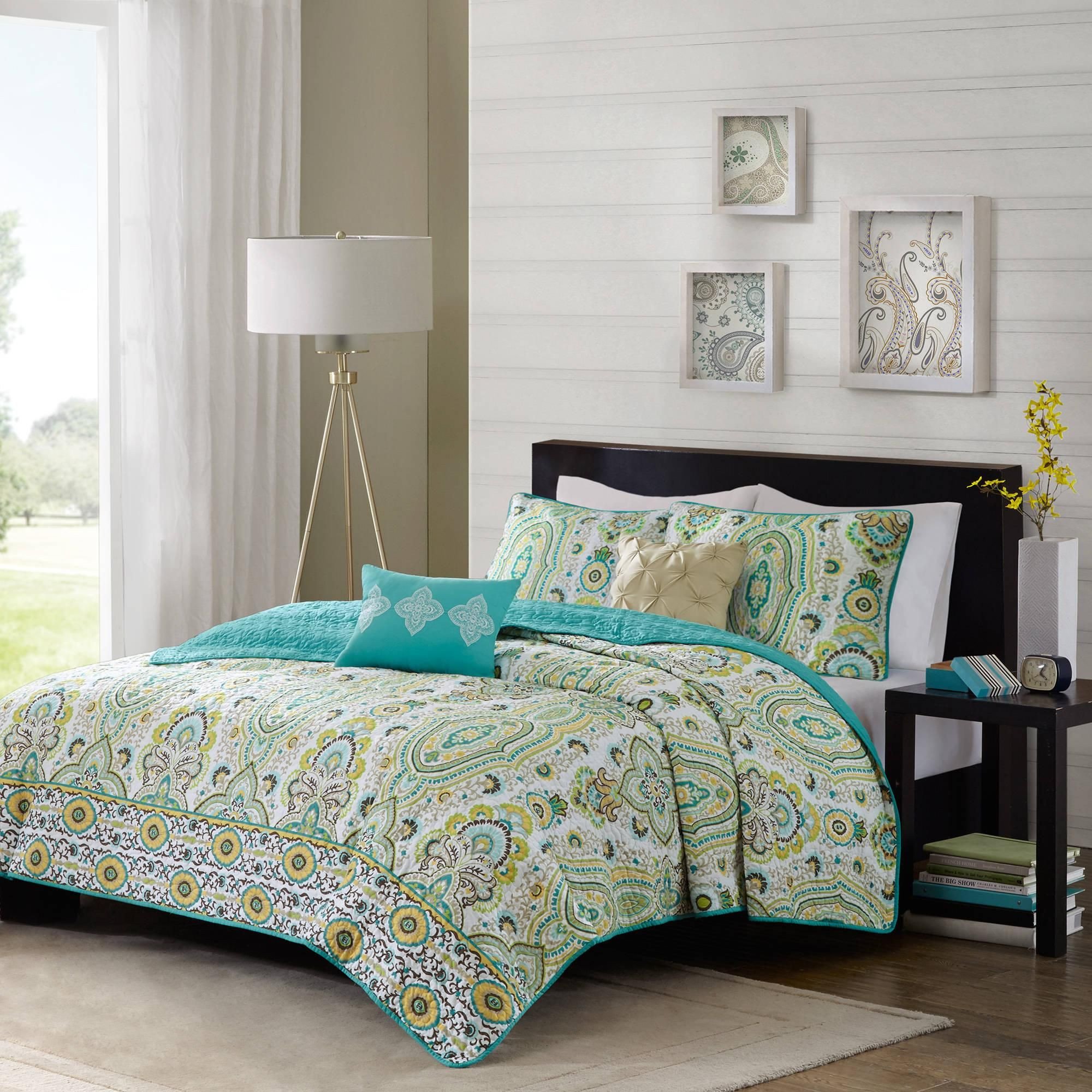 Wal Mart Bedroom Furniture Fresh Home Essence Apartment Heather Coverlet Set