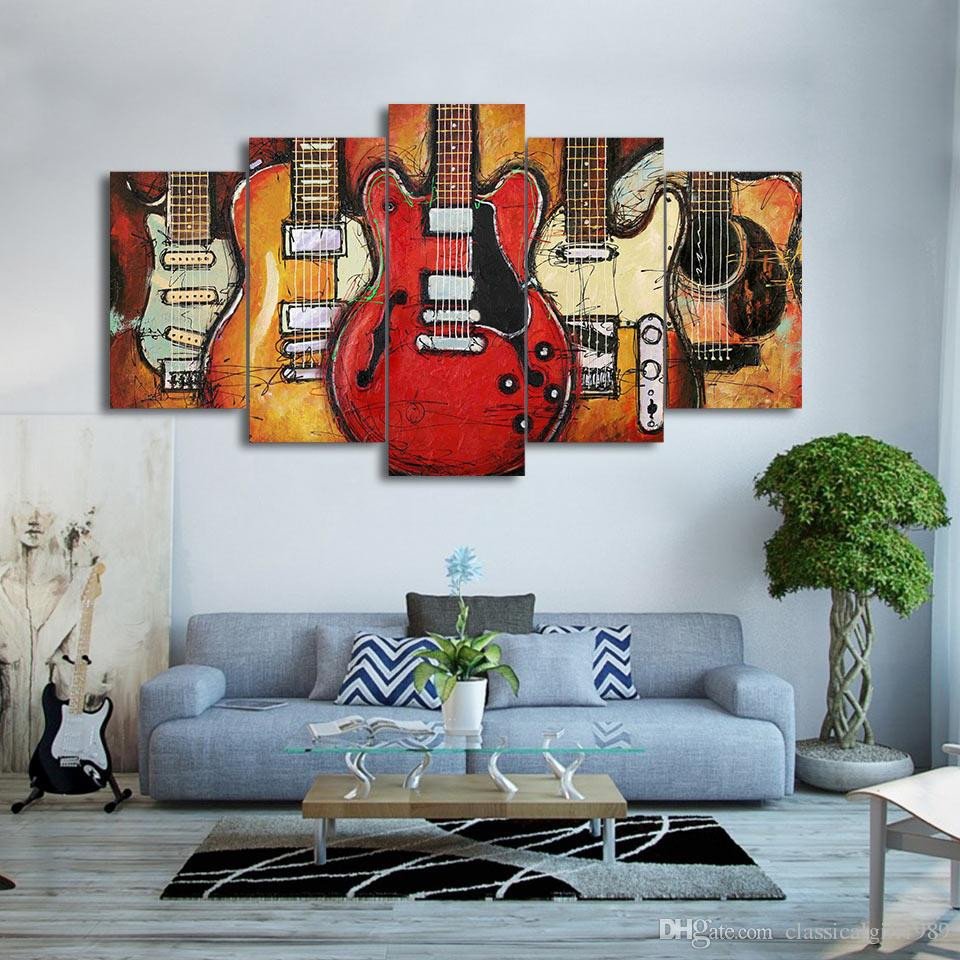 Wall Hangings for Bedroom Fresh 2019 Canvas Paintings Printed Guitar Abstract Wall Art Canvas for Living Room Bedroom Home Decor Cu 1409a From Classicalgirl1989 $17 89