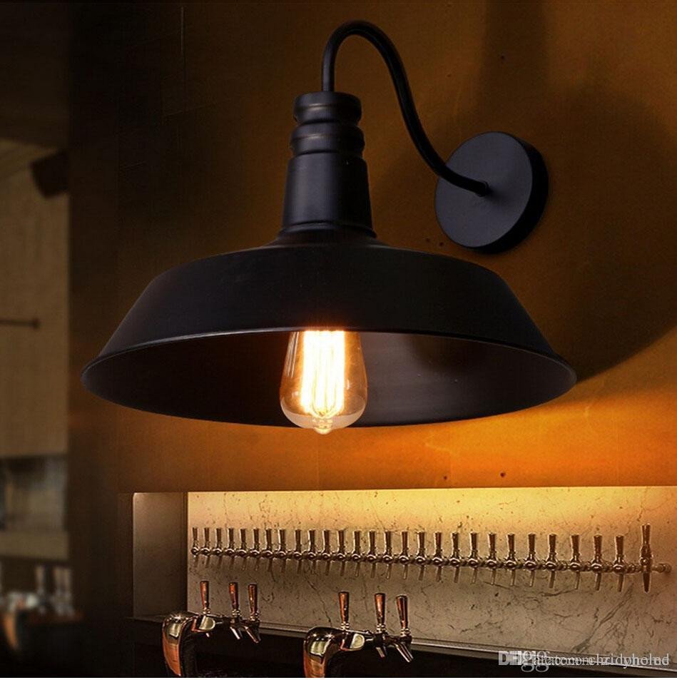 Wall Lamps for Bedroom Best Of 2019 Black Industrial Led Wall Lighting E27 Vanity Lights Iron Rh Wall Mount Lighting Bar Coffee Restaurant Indoor Light Fixture From Chricyhome