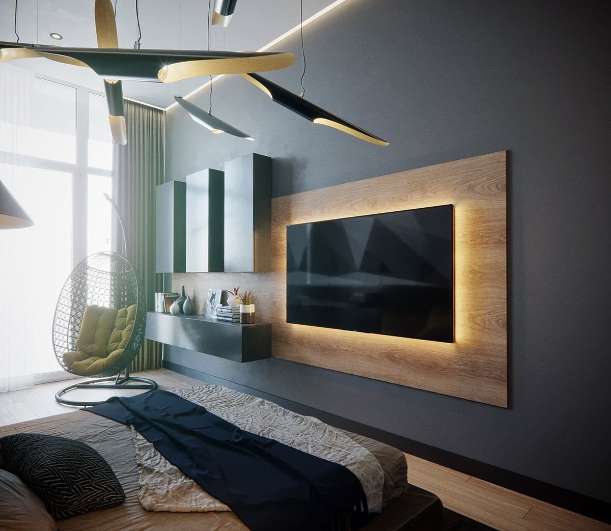 Wall Mounted Tv Ideas Bedroom New 50 Ideas to Decorate the Wall You Hang Your Tv