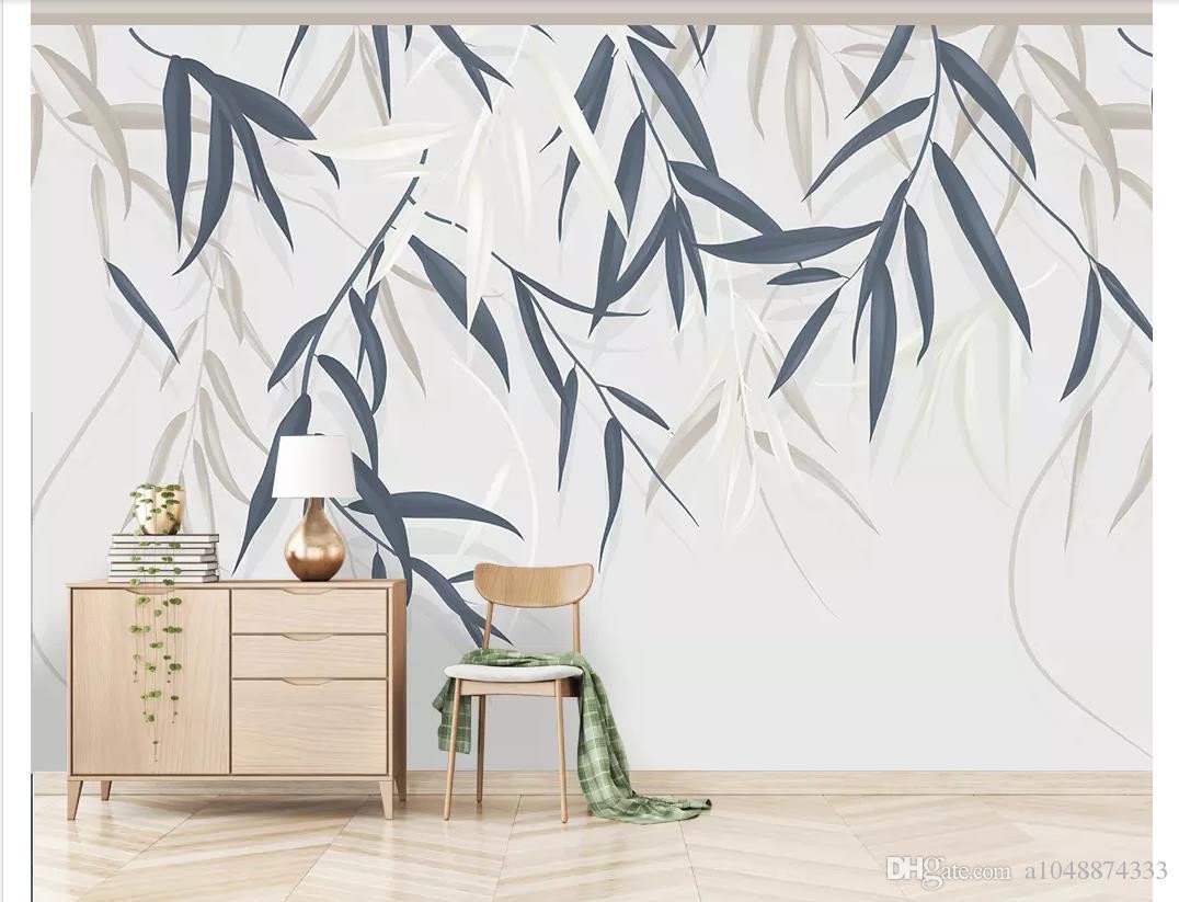 Wall Mural Ideas for Bedroom Fresh 3d Wall Murals Wallpaper Custom Picture Mural Wall Paper Minimalistic Hand Drawn Vintage Leaf Plant Flower Tv Background Wall Home Decor Wallpaper Hd