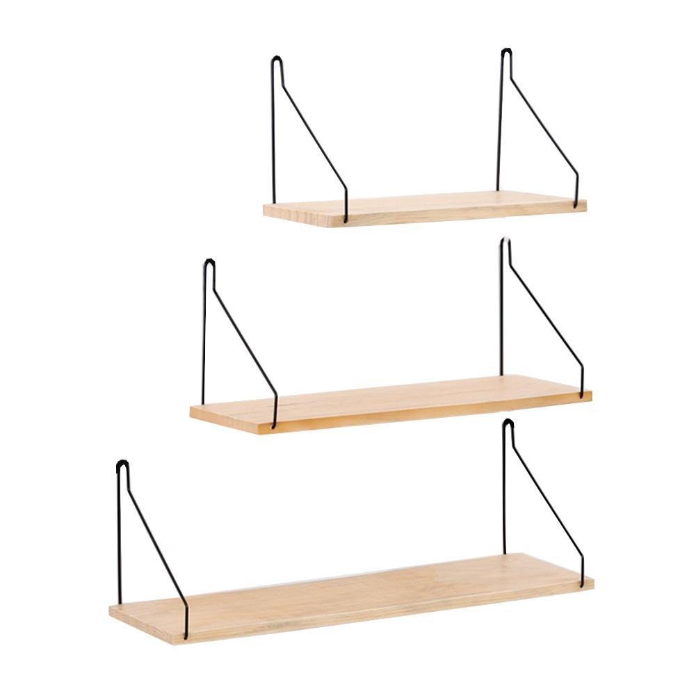 Wall Shelf for Bedroom Fresh 2019 solid Wooden Wall Shelf Iron Partition Board Bedroom Tv Wall Hanging Storage Shelf Rack for Home &amp; Living Room Decoration From Tanguimei6 $14 14