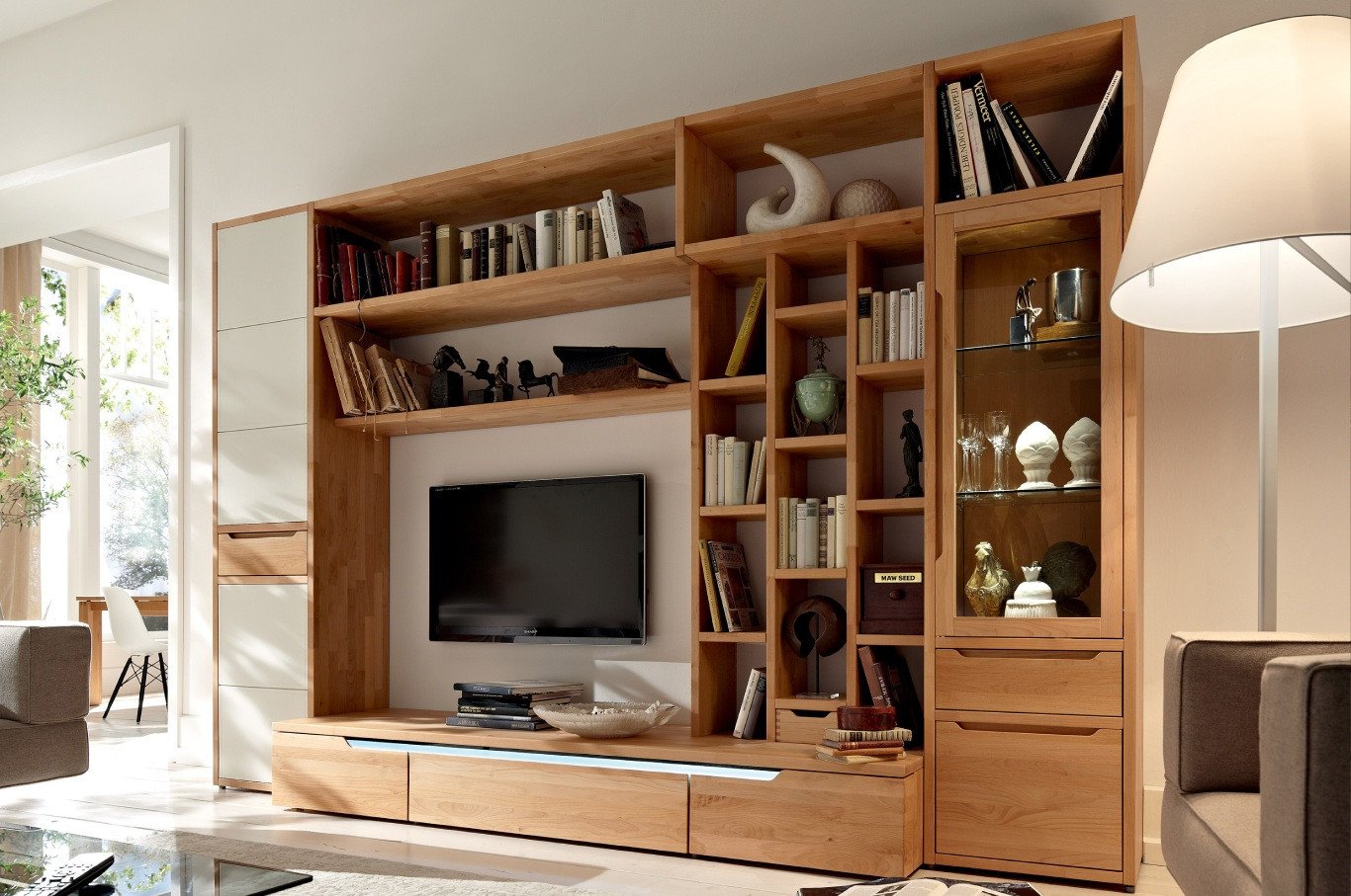 Wall Units Bedroom Furniture Awesome Wooden Finish Wall Unit Binations From Hülsta