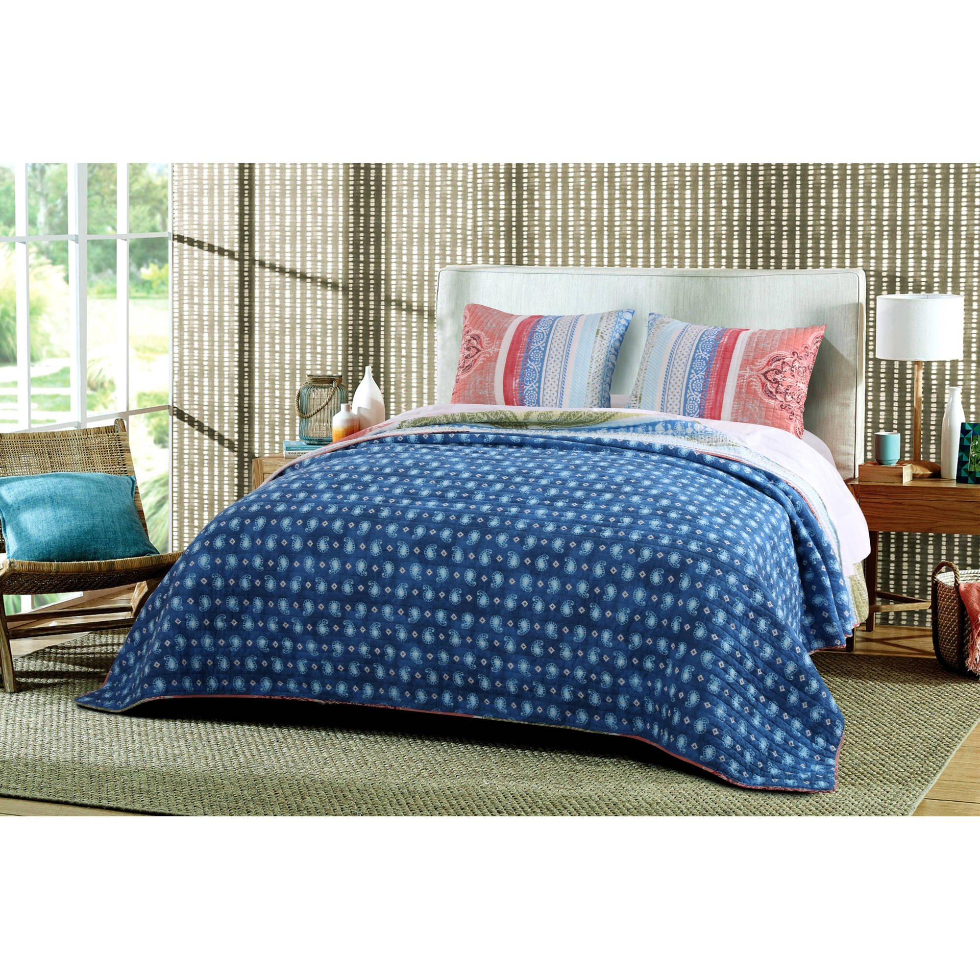 Walmart Bedroom End Tables Elegant Global Trends Hamilton Quilt Set Walmart