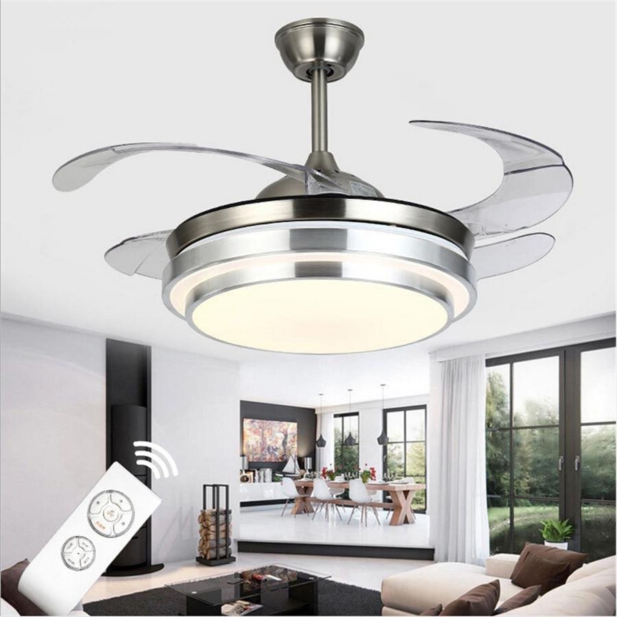 What Size Fan for Bedroom New 2019 Ultra Quiet Ceiling Fans 110 240v Invisible Blades Ceiling Fans 42 Inch Modern Fan Lamp Living Room European Ceiling Light From Ok360 $463 12