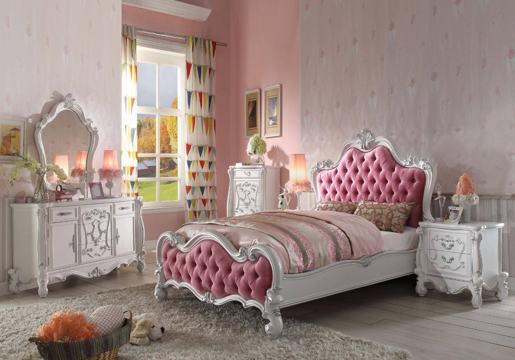 White and Silver Bedroom Set Best Of soflex Classic andria Kids Queen Bedroom Set 4pcs Antique