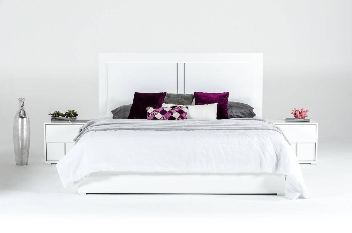 White Bedroom End Tables Unique Vig Modrest Nicla Modern White Gloss Finish Queen Bedroom