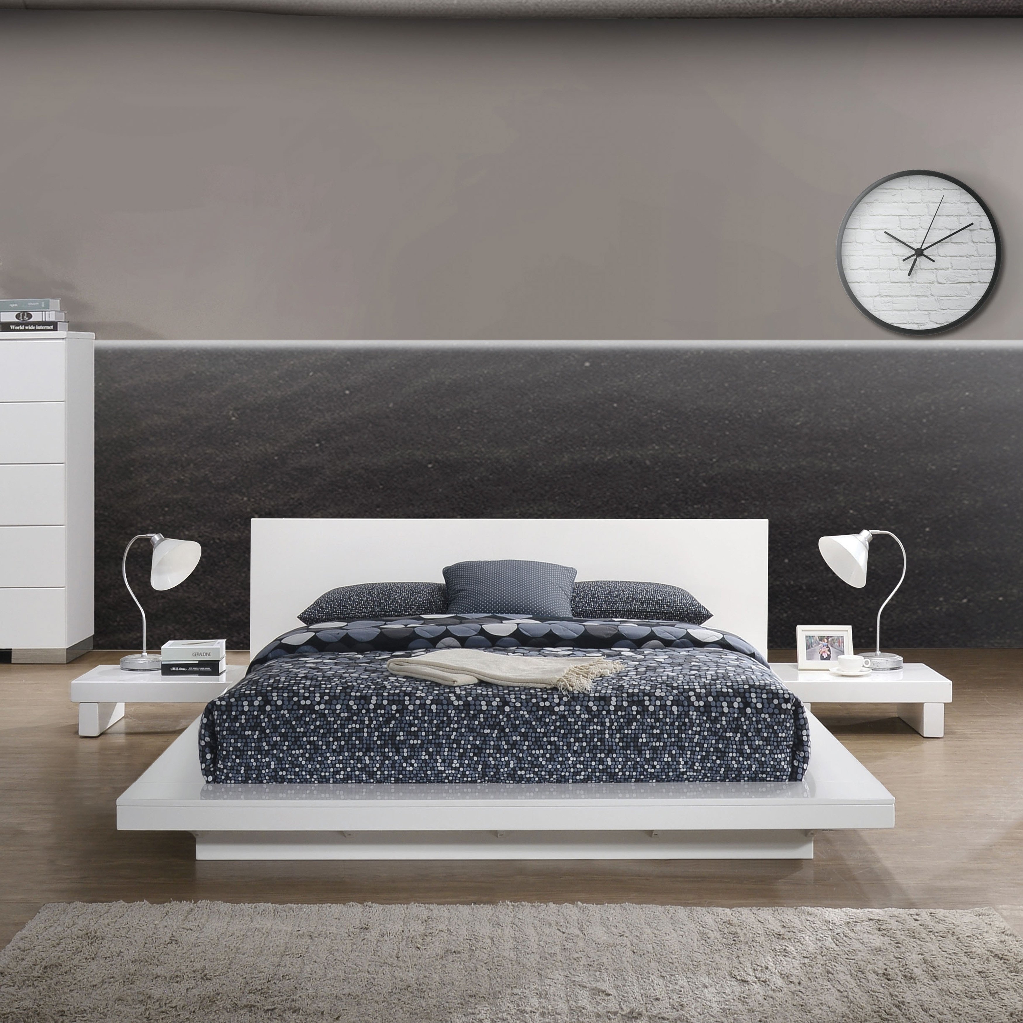 White Contemporary Bedroom Furniture Best Of Furniture Of America Roso Contemporary solid Wood Platform Bed