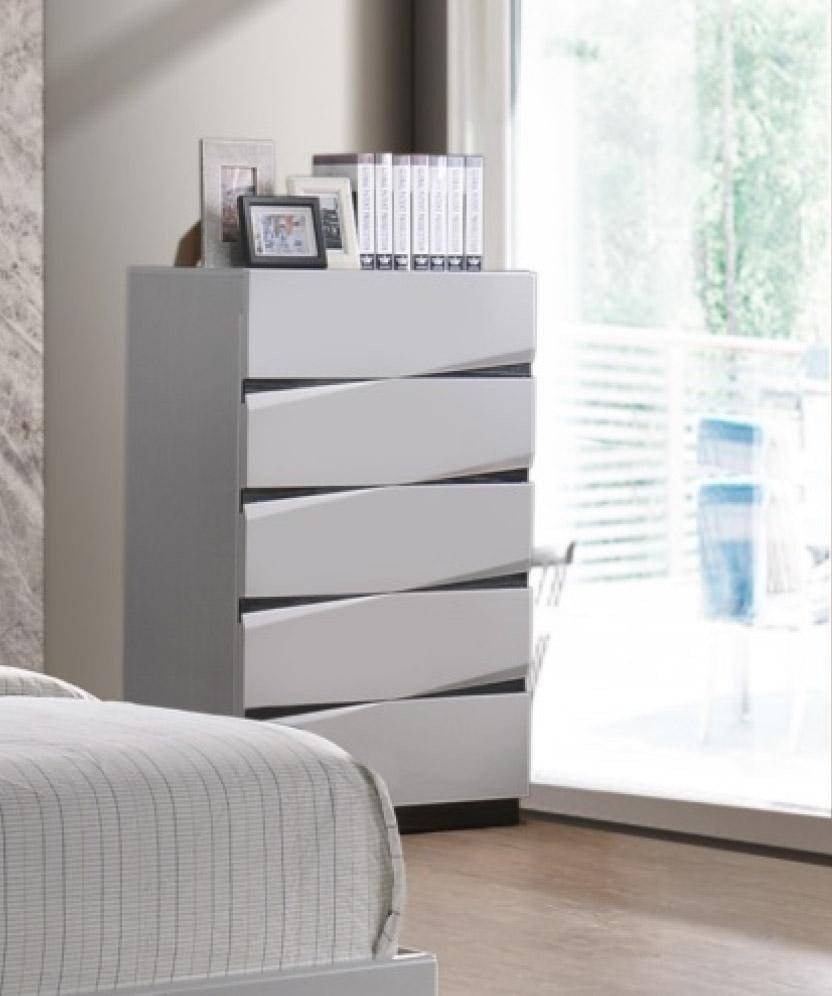 White Gloss Bedroom Furniture Elegant Global Furniture Scarlett Modern White Gloss Finish Queen