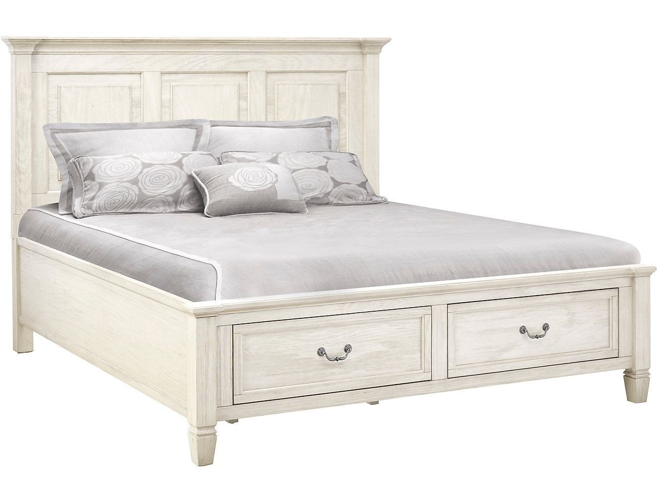 White King Size Bedroom Set Best Of Lakeshore White King Storage Bed In 2020