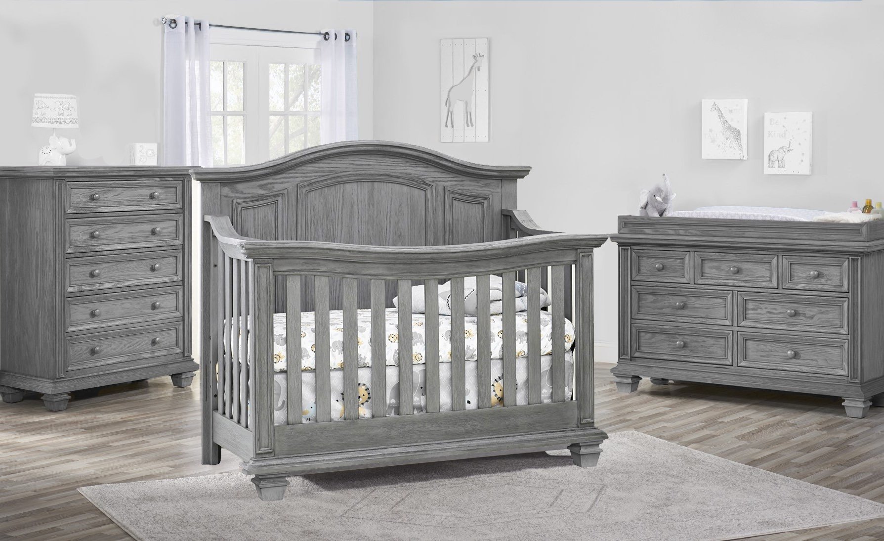 White Washed Bedroom Furniture Set Lovely Oxford Baby Cambridge 3 Piece Nursery Set In Brushed Gray