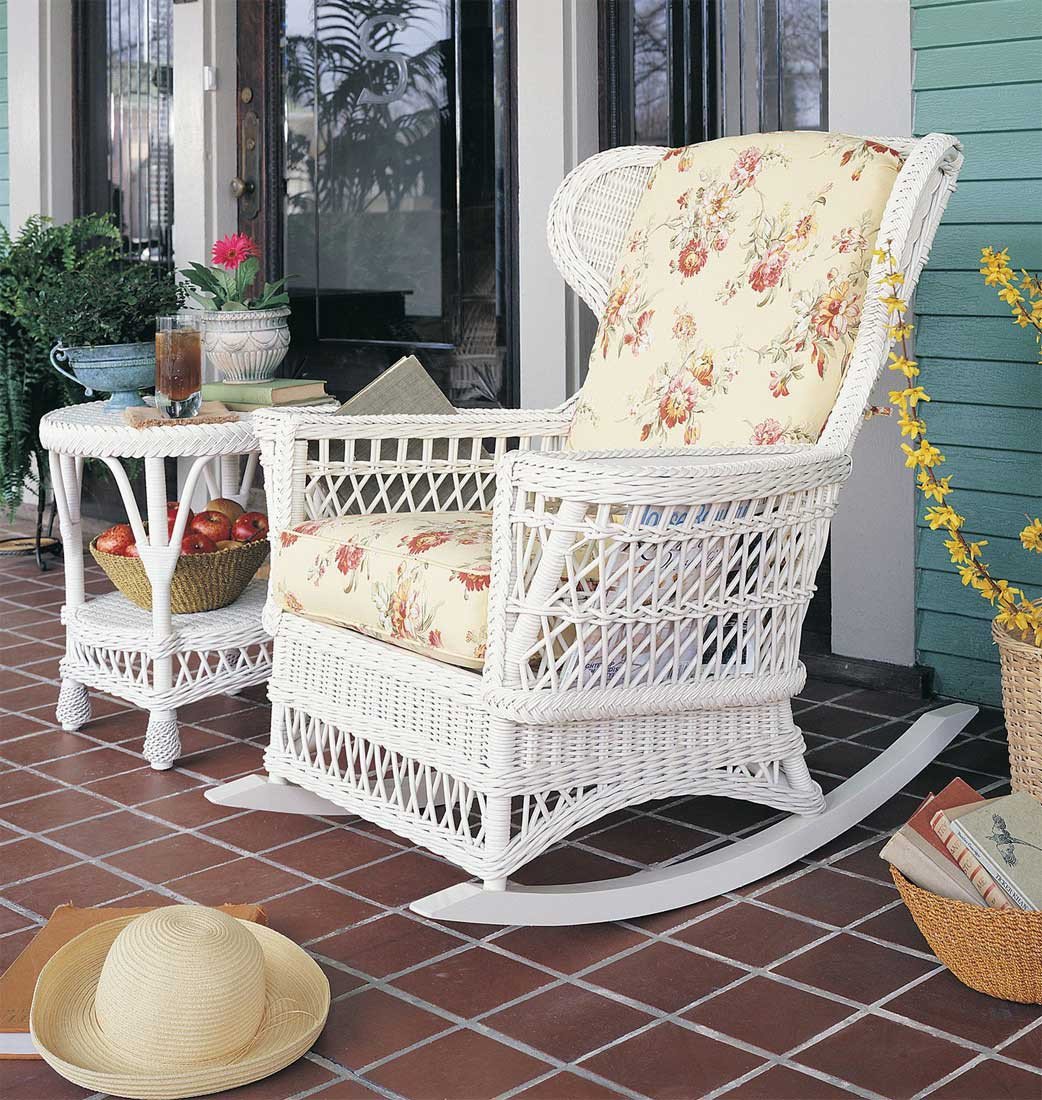 White Wicker Bedroom Furniture Unique Vintage Natural Wicker Rocking Chair