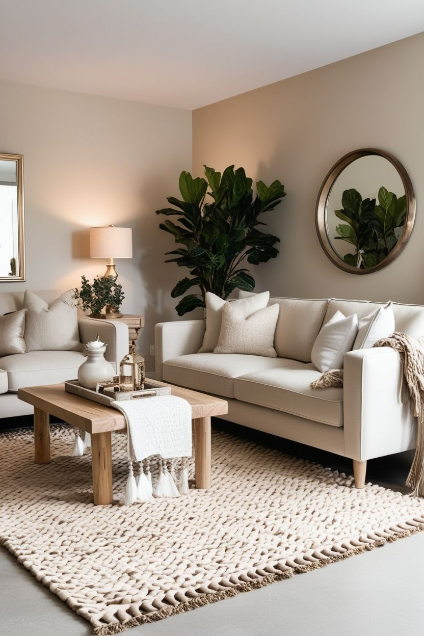 Beige Living Room: Timeless Elegance and Cozy Comfort Beige Living Room: Timeless Elegance and Cozy Comfort
